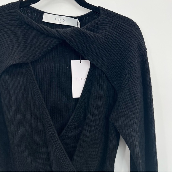 NWT IRO Paris Cut-Out Detail Knit Jumper Valtea Sweater Pullover Cashmere S - Picture 15 of 16